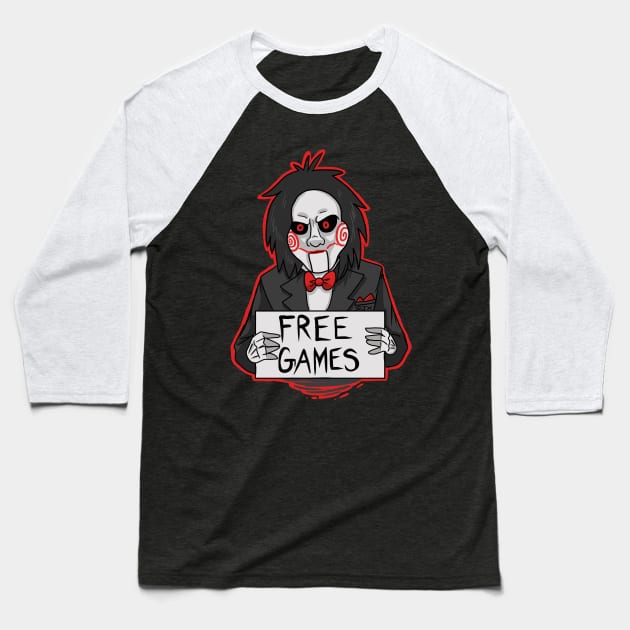 Free Games Billy Jigsaw Baseball T-Shirt by Bat13SJx